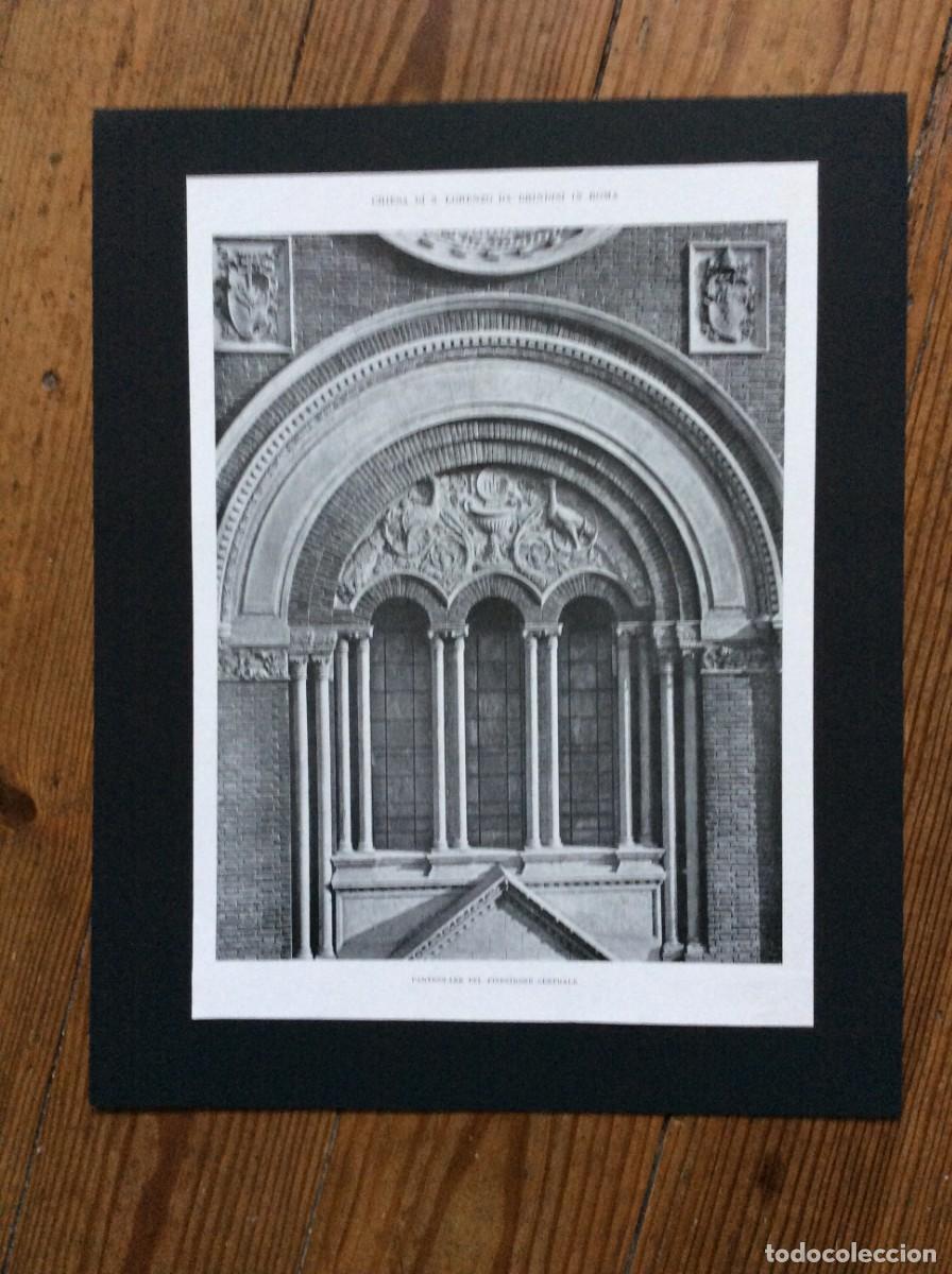 Arte: Chiesa de S. Lorenzo da Brindisi in Roma. L&aacute;mina fotogr&aacute;fica italiana de 1913