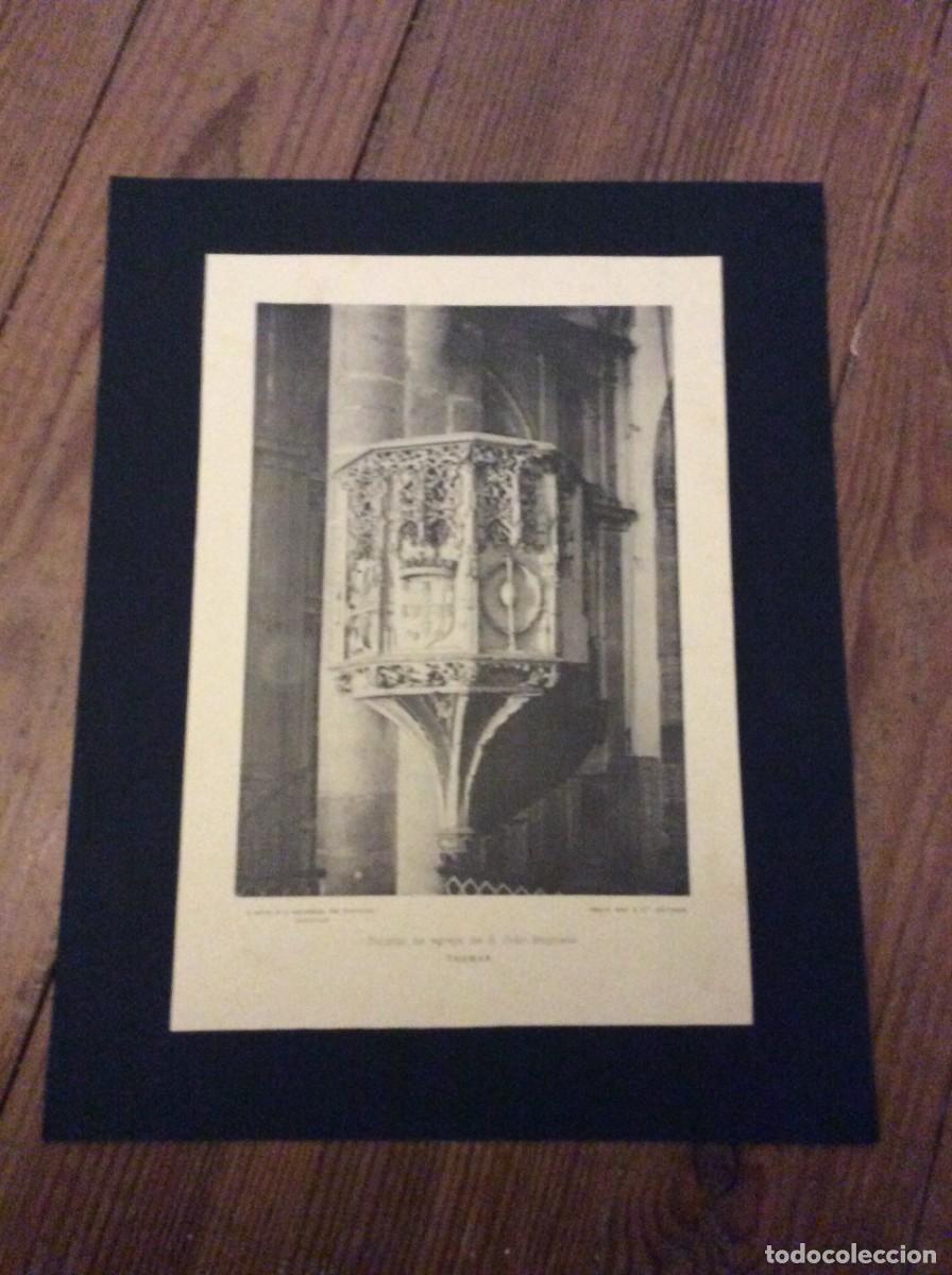 Arte: Pulpito na egreja de S. Jo&atilde;o Baptista, Thomar. Editado por Emilio Biel ( Fototipia )