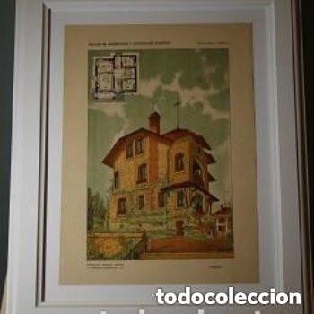Arte: L&aacute;mina original extra&iacute;da del libro Tratado completo te&oacute;rico y pr&aacute;ctico de arquitectura...