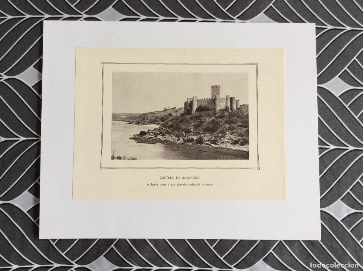Arte: Castelo de Almourol - L&aacute;mina fotogr. de 194?