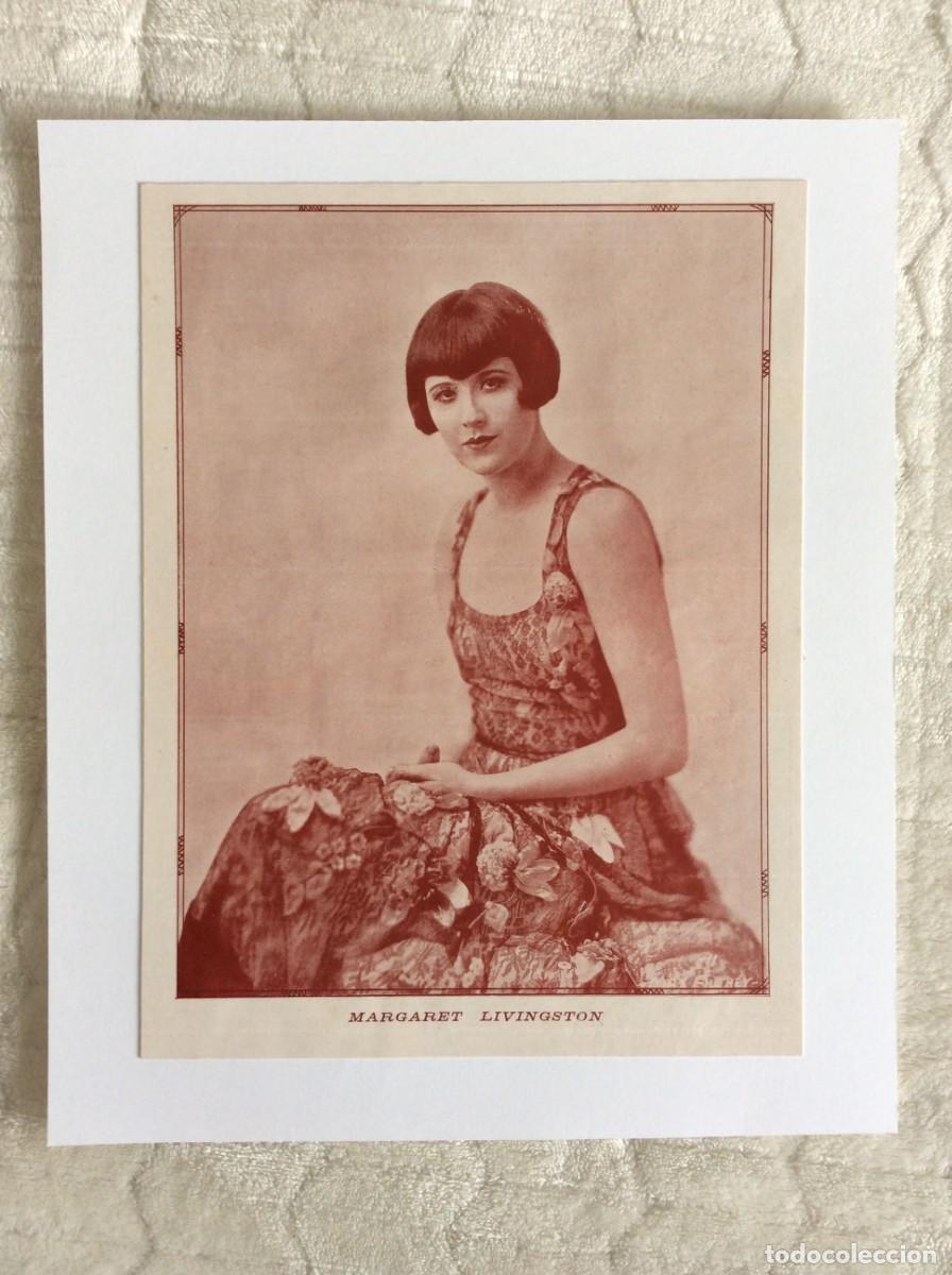 Arte: Margaret Livingston (1895&ndash;1984). Atriz norte-americ. da era do cinema mudo. L&aacute;mina fotogr. de 1926