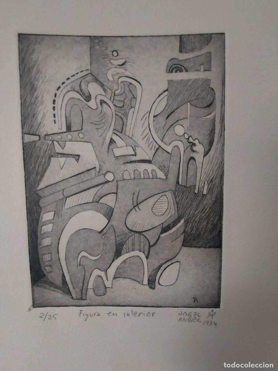 Arte: LAMINA PINTADA PLUMILLA POR ANGEL ANGLE 1974 MEDIDAS 75 X25 ( CAJA N&ordm;3 )