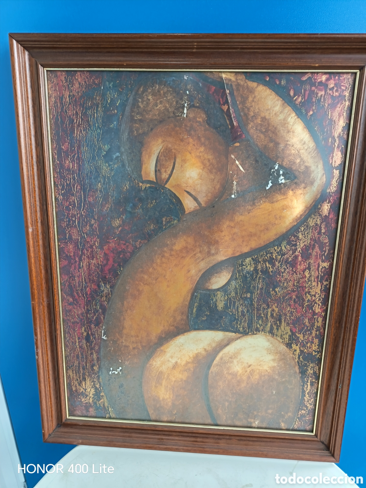 Arte: Cuadro estilo modernista figura femenina