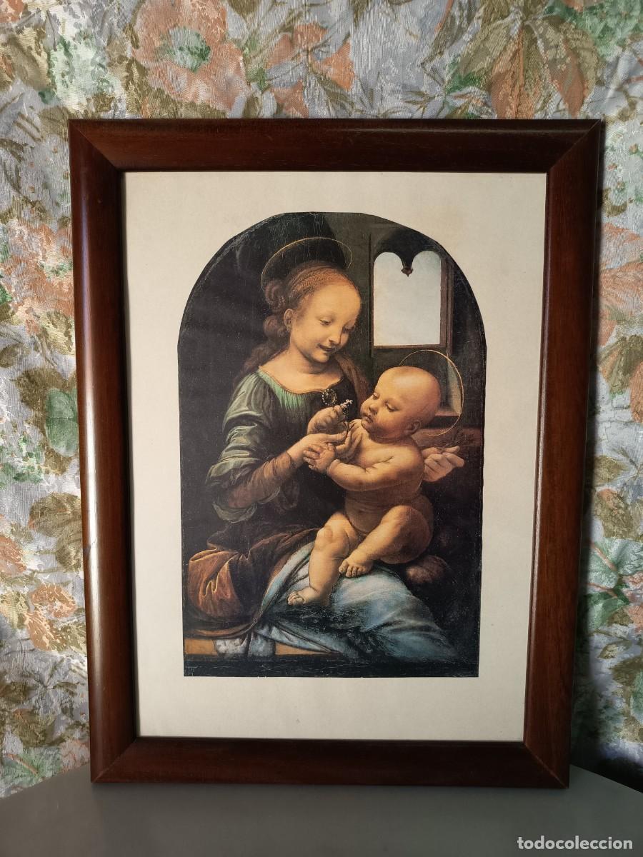 Arte: Cuadro l&aacute;mina La Madonna Benois