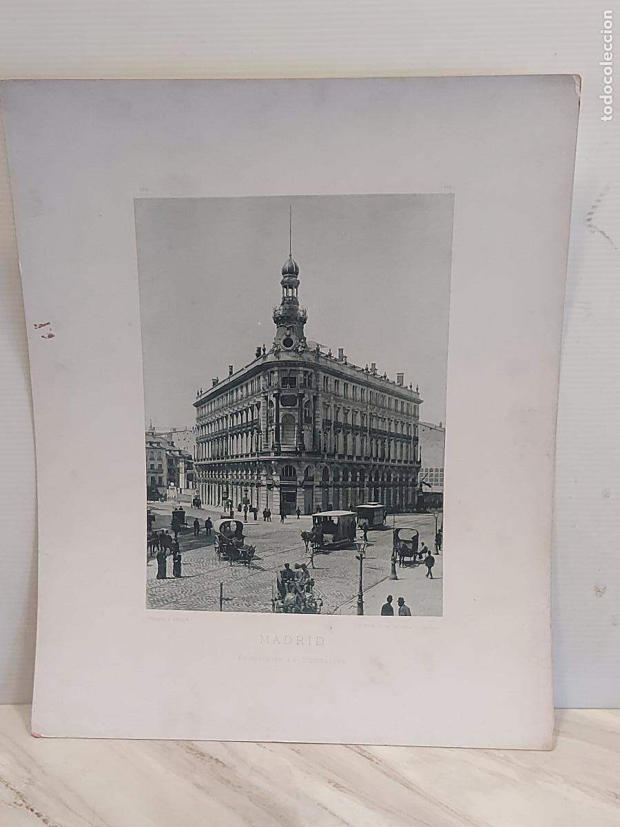 Arte: A&Ntilde;O 1892 !! MADRID / LA ESPA&Ntilde;A ILUSTRADA / EDIFICIO / L&Aacute;MINA 26X32CM. / HAUSER Y MENET