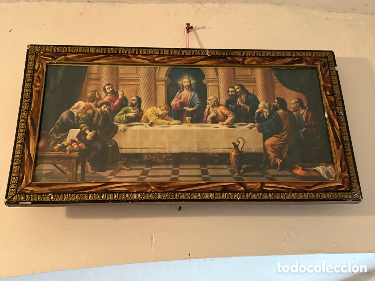 Arte: Cuadro La Santa Cena &ndash; l&aacute;mina enmarcada &ndash; decoraci&oacute;n cl&aacute;sica&rdquo;