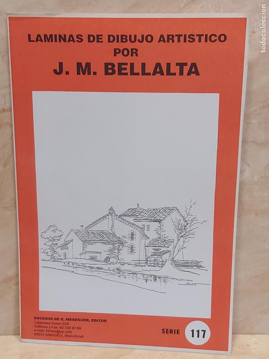 Arte: L&Aacute;MINAS DE DIBUJO ART&Iacute;STICO / SERIE 117-RURAL I / J.M.BELLALTA / 8 L&Aacute;MINAS / NUEVO