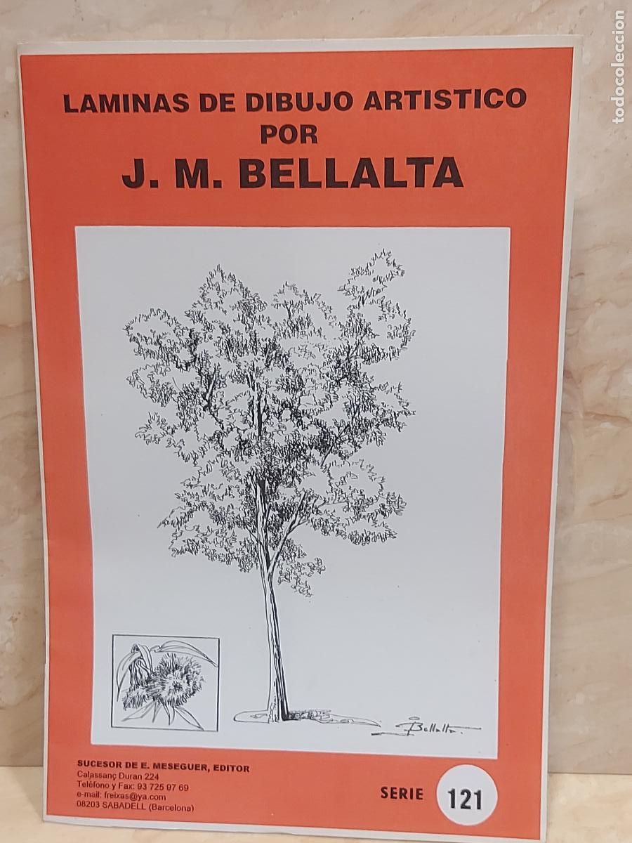 Arte: L&Aacute;MINAS DE DIBUJO ART&Iacute;STICO / SERIE 121-&Aacute;RBOLES I / J.M.BELLALTA / 8 L&Aacute;MINAS / NUEVO