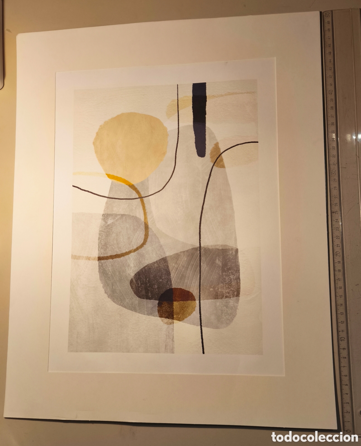 Arte: Yellow Touch Graphic No1 Canvas EN PASPARTU