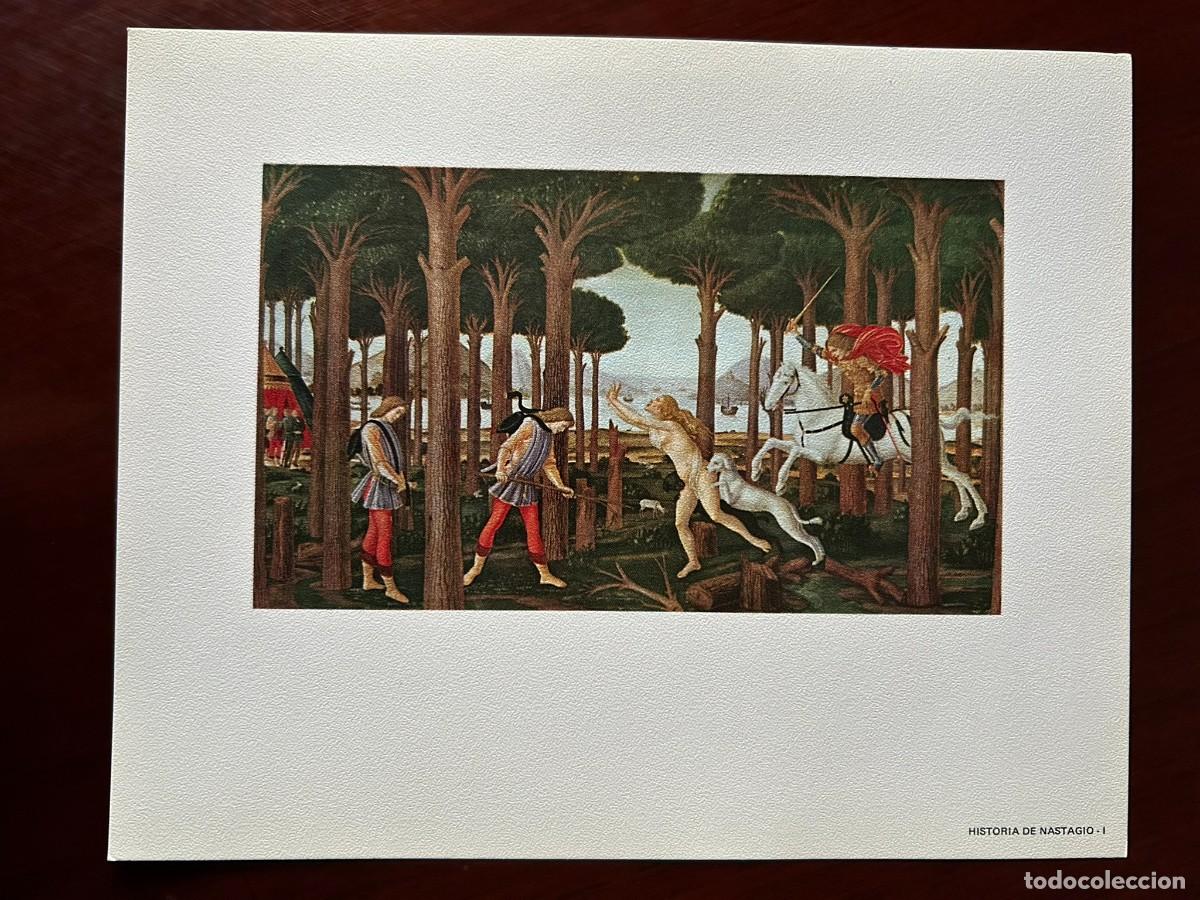 Arte: HISTORIA DE NASTAGIO 1 - SANDRO BOTTICELLI &ndash; MUSEO DEL PRADO MADRID L&Aacute;MINA PUBLICITARIA ABELL&Oacute; 1970