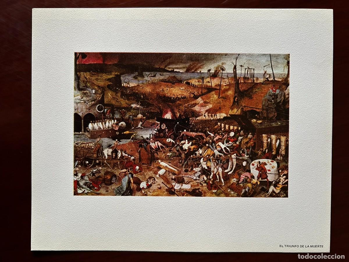 Arte: TRIUNFO DE LA MUERTE PIETER BRUEGHEL EL VIEJO MUSEO DEL PRADO MADRID L&Aacute;MINA PUBLICITARIA ABELL&Oacute; 1970