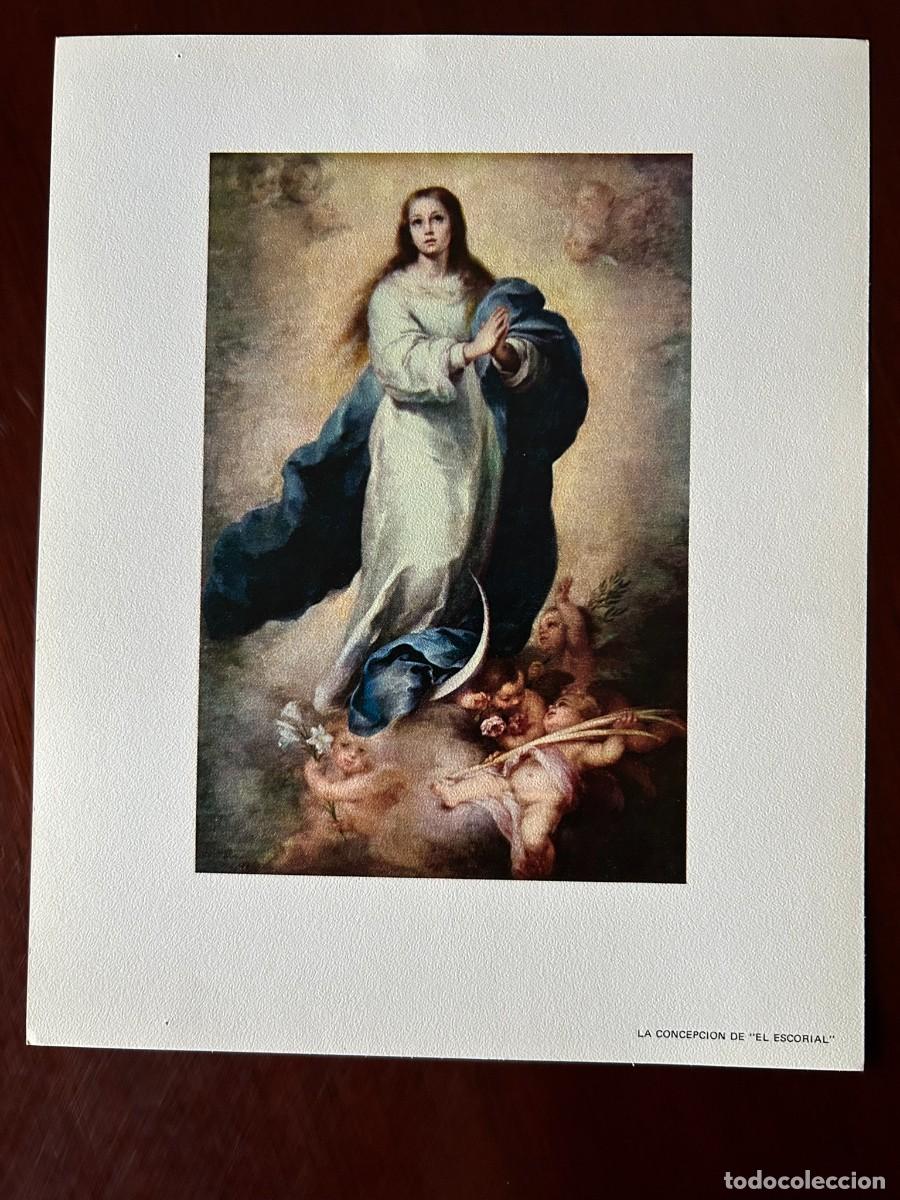 Arte: LA CONCEPI&Oacute;N DE EL ESCORIAL - MURILLO - MUSEO DEL PRADO MADRID L&Aacute;MINA PUBLICITARIA ABELL&Oacute; 1970