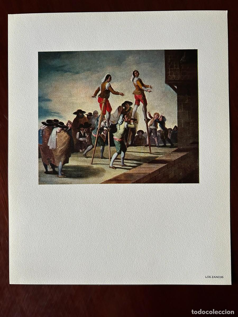Arte: LOS ZANCOS - FRANCISCO DE GOYA - MUSEO DEL PRADO MADRID L&Aacute;MINA PUBLICITARIA ABELL&Oacute; 1970