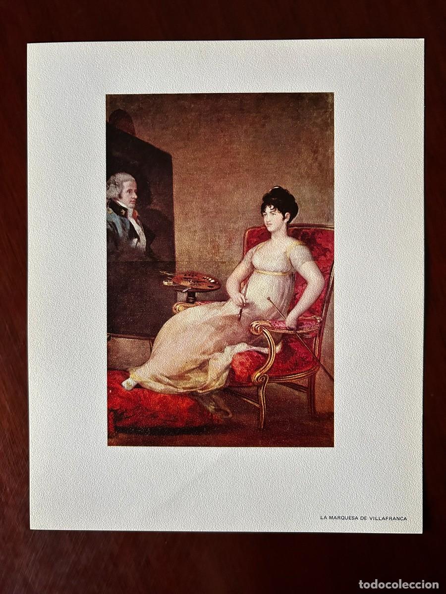 Arte: MARQUESA DE VILLAFRANCA - FRANCISCO DE GOYA - MUSEO DEL PRADO MADRID L&Aacute;MINA PUBLICITARIA ABELL&Oacute; 1970