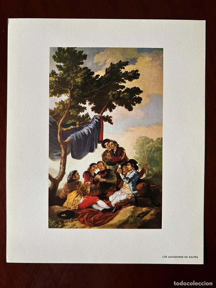 Arte: LOS JUGADORES DE NAIPES - FRANCISCO DE GOYA - MUSEO DEL PRADO MADRID L&Aacute;MINA PUBLICITARIA ABELL&Oacute; 1970