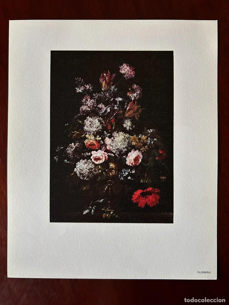 Arte: FLORERO - JUAN DE ARELLANO - MUSEO DEL PRADO MADRID L&Aacute;MINA PUBLICITARIA ABELL&Oacute; 1970