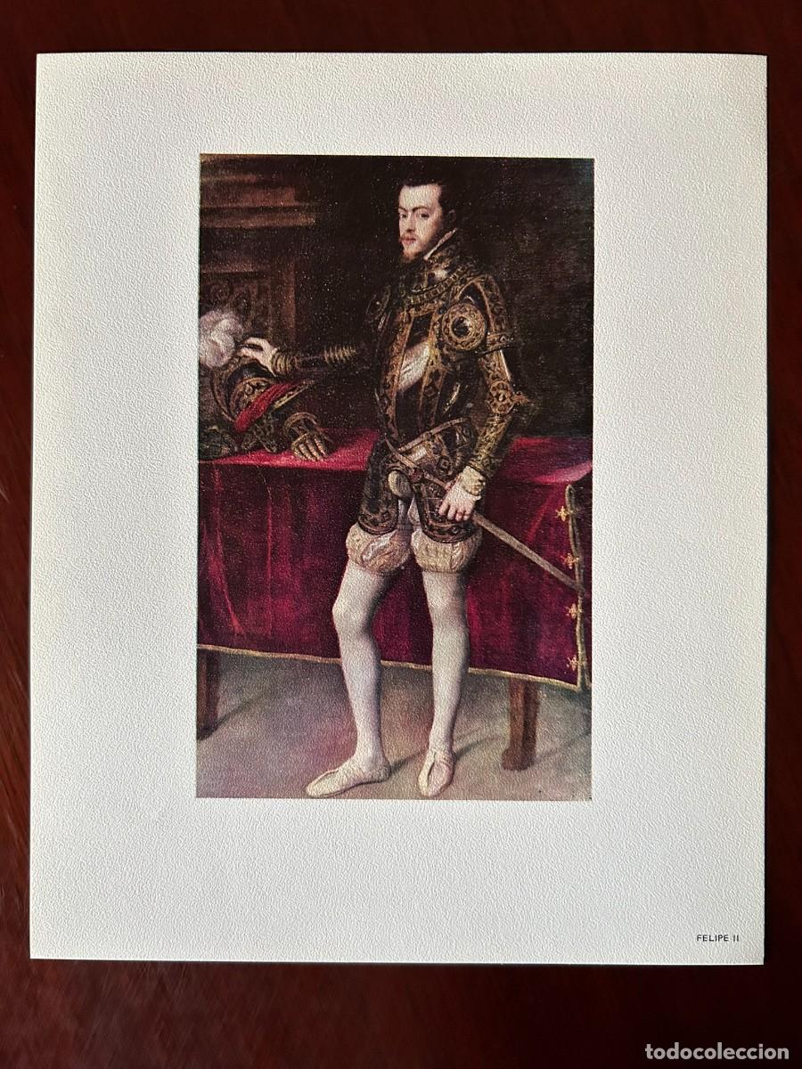 Arte: FELIPE II - TIZIANO - MUSEO DEL PRADO MADRID L&Aacute;MINA PUBLICITARIA ABELL&Oacute; 1970
