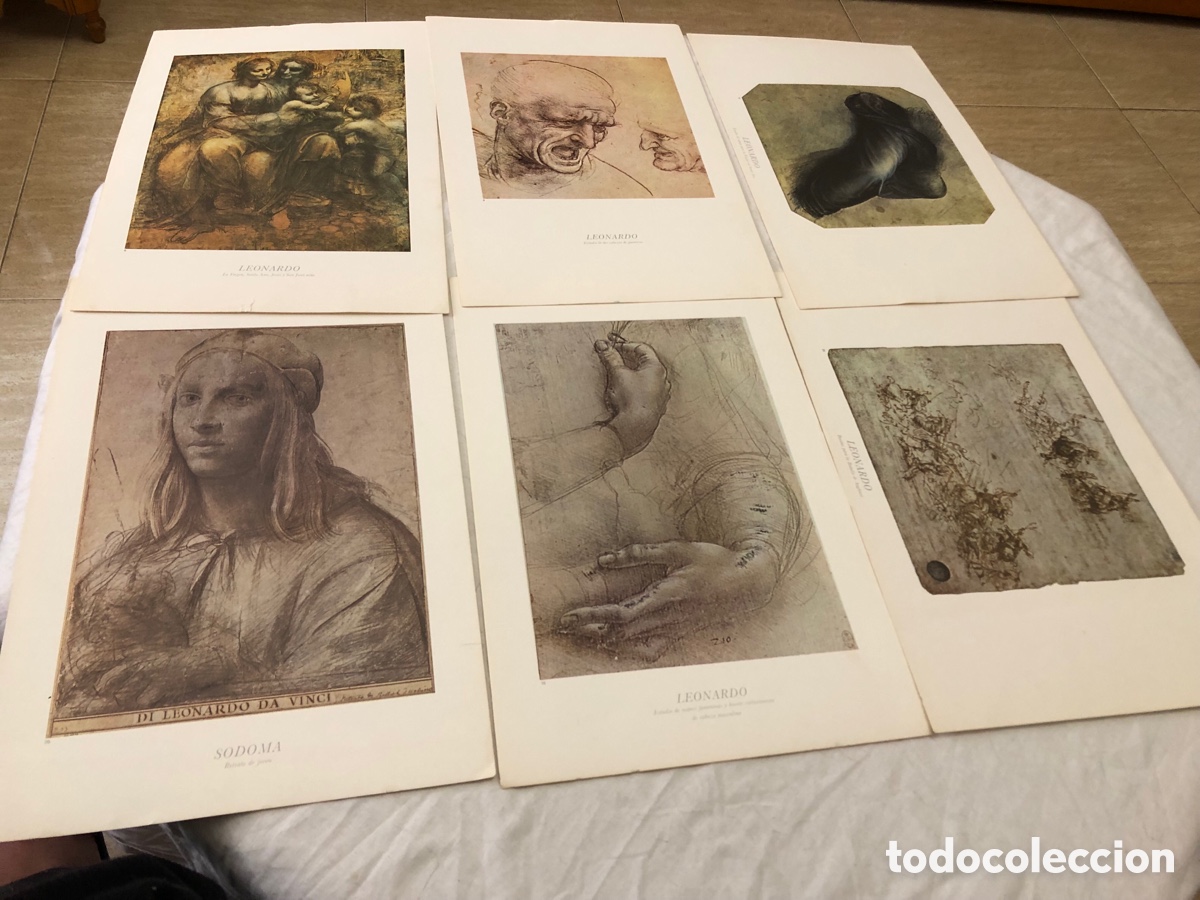 Arte: L&aacute;minas de Leonardo da Vinci (6 L&aacute;minas) - Foto 1
