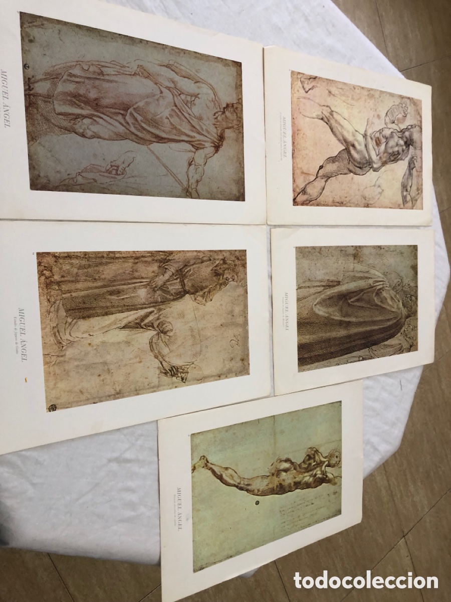 Arte: Lote de L&aacute;minas de Miguel &Aacute;ngel