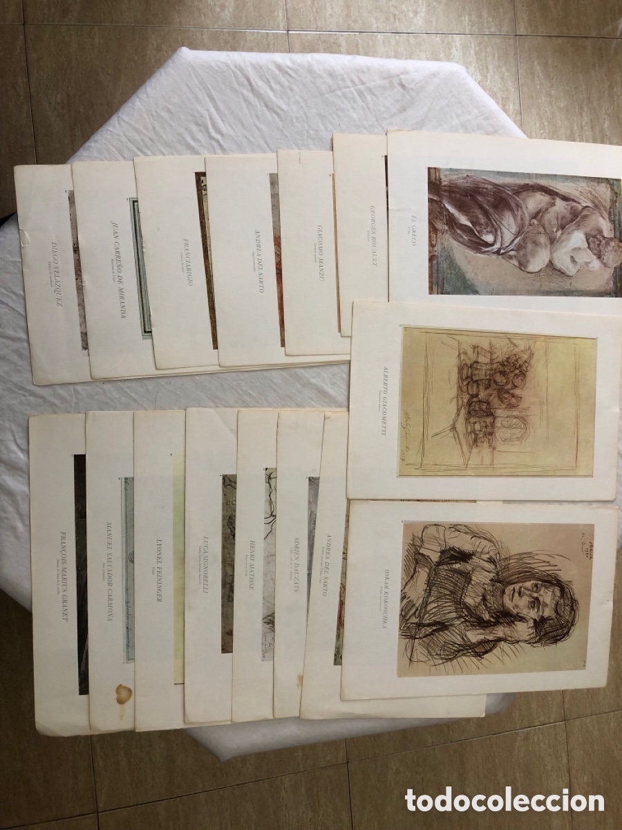 Arte: Lote de 32 L&aacute;minas Arte Miderno y cl&aacute;sico