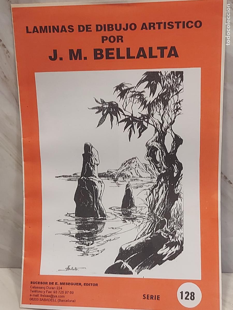 Arte: L&Aacute;MINAS DE DIBUJO ART&Iacute;STICO / SERIE 128 / PAISAJES III / J.M.BELLALTA / 8 L&Aacute;MINAS / NUEVO