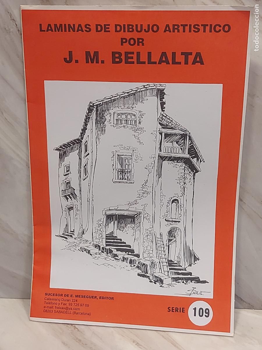 Arte: L&Aacute;MINAS DE DIBUJO ART&Iacute;STICO / SERIE 109 / RURALES I / J.M.BELLALTA / 8 L&Aacute;MINAS / NUEVO