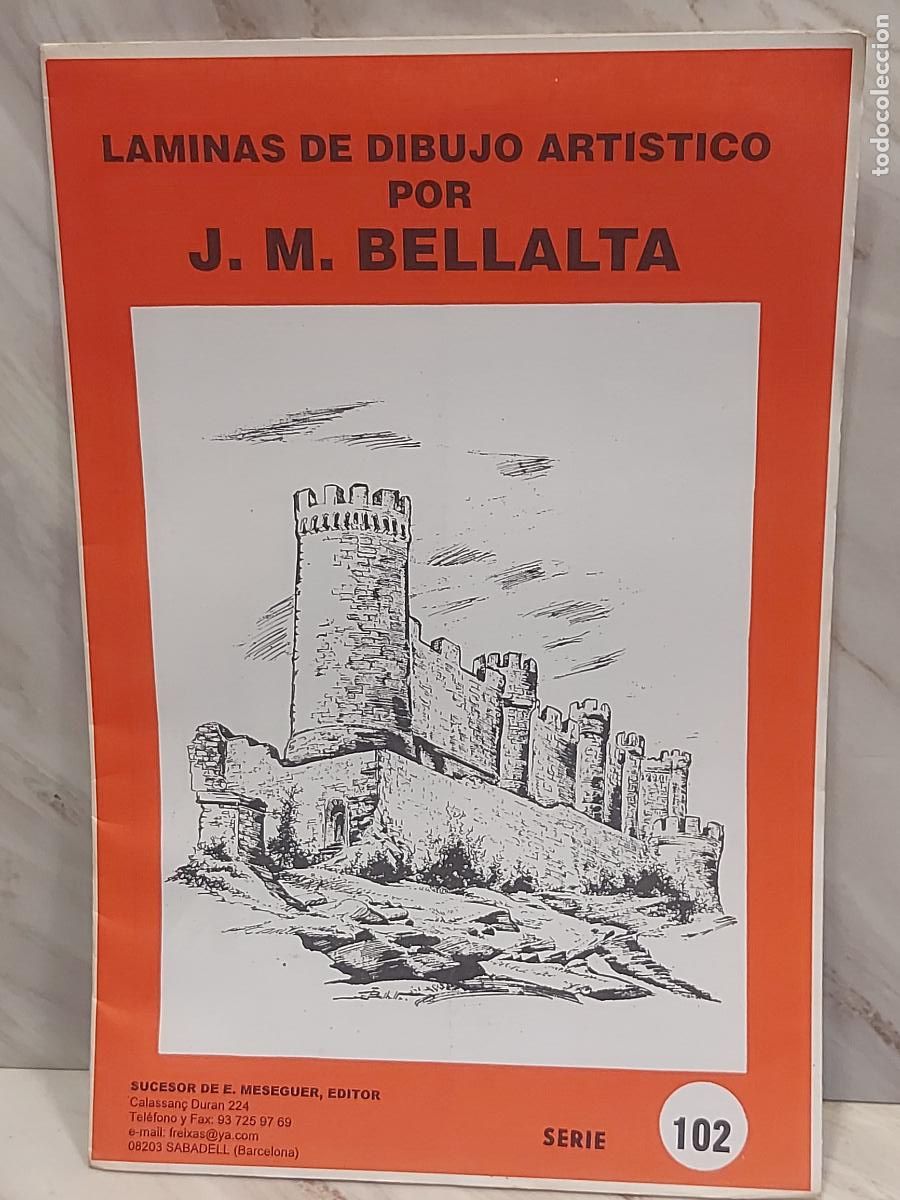 Arte: L&Aacute;MINAS DE DIBUJO ART&Iacute;STICO / SERIE 102 / CASTILLOS / J.M.BELLALTA / 8 L&Aacute;MINAS / NUEVO