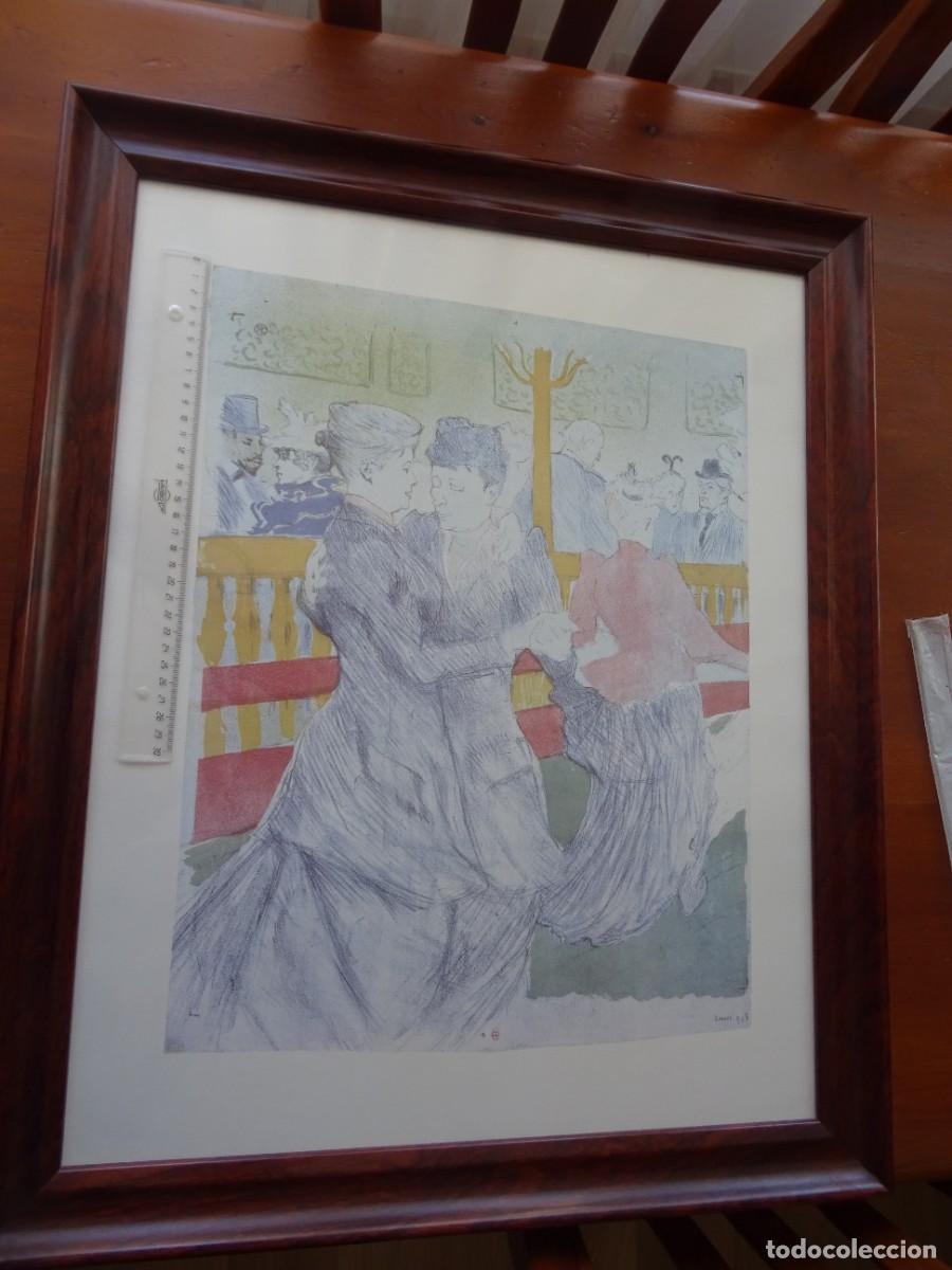 Arte: L&aacute;mina de Toulouse Lautrec enmarcada