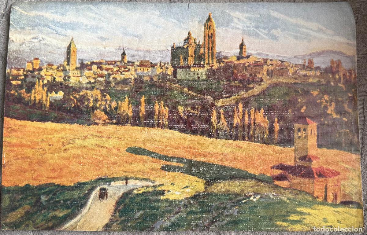 Arte: Lamina un Panorama de Segovia por Emilio Garc&iacute;a Mart&iacute;nez