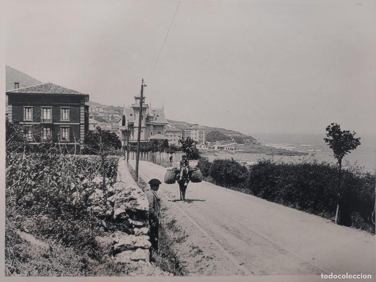 Arte: Fototipia a&ntilde;o 1891: BILBAO. ENTRADA DE SANTURCE. Espa&ntilde;a Ilustrada. Hauser Menet. 32x25.