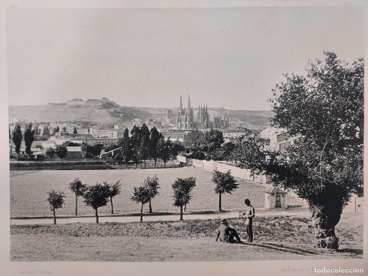 Arte: Fototipia a&ntilde;o 1891: BURGOS. VISTA GENERAL. Espa&ntilde;a Ilustrada. Hauser Menet. 32X25