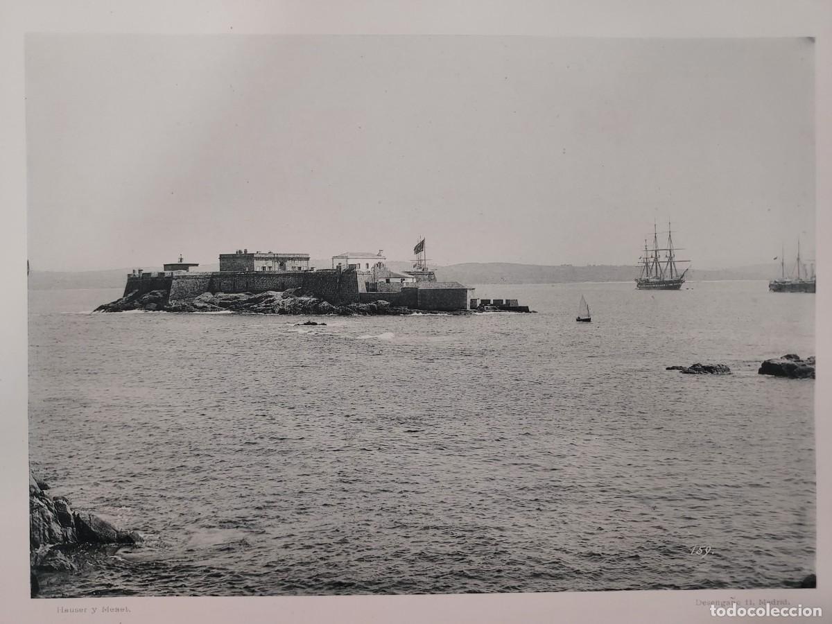 Arte: Fototipia a&ntilde;o 1891-1892: CORU&Ntilde;A. CASTILLO DE S. ANT&Oacute;N. Espa&ntilde;a Ilustrada. Hauser Menet. 32X25