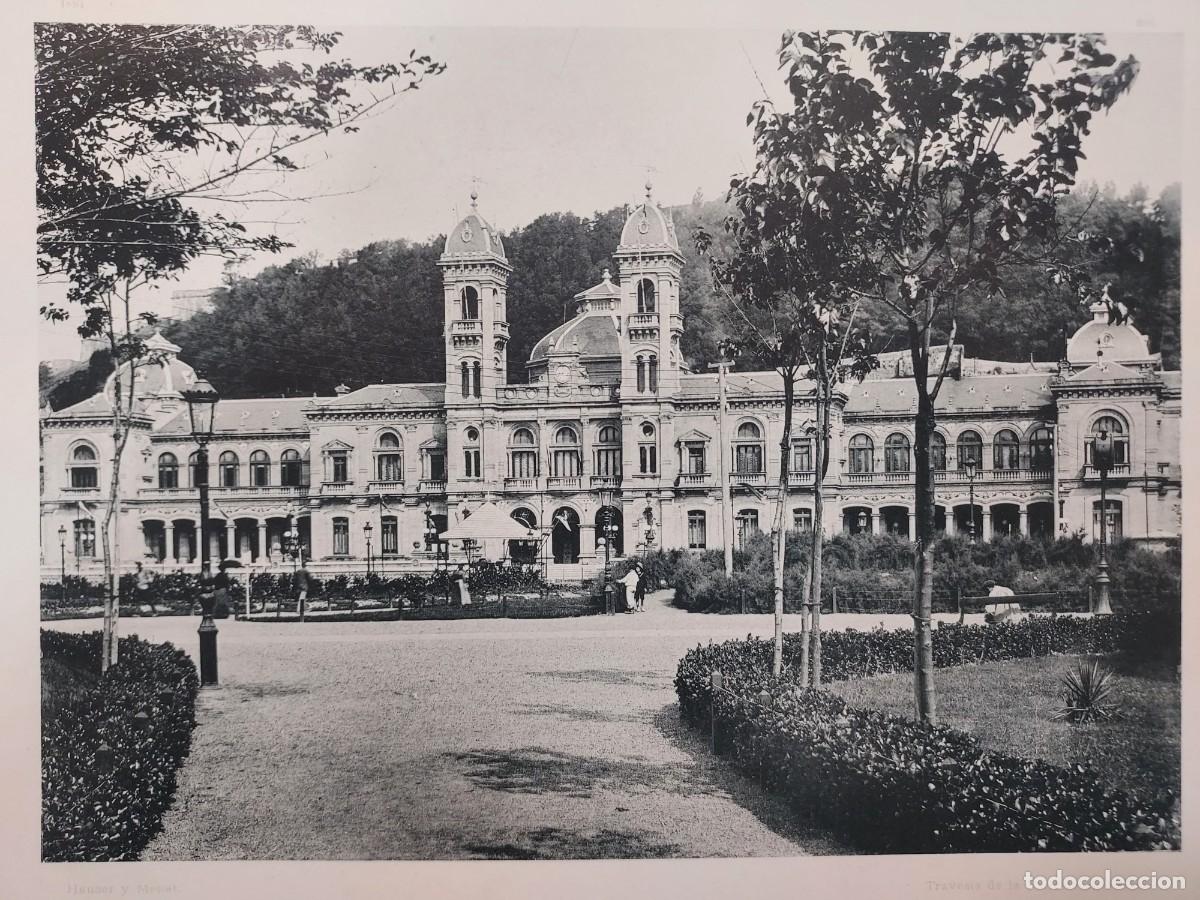 Arte: Fototipia a&ntilde;o 1891: SAN SEBASTIAN. EL GRAN CASINO. Espa&ntilde;a Ilustrada. Hauser Menet. 32x25