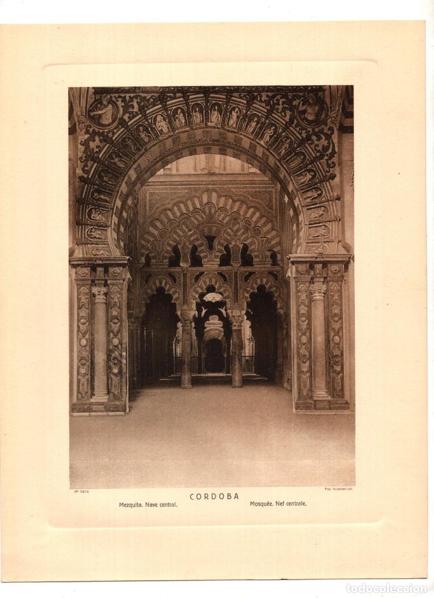 Arte: C&Oacute;RDOBA.- MEZQUITA. NAVE CENTRAL. 28,7X22,3. FOT. WUNDERLICH.