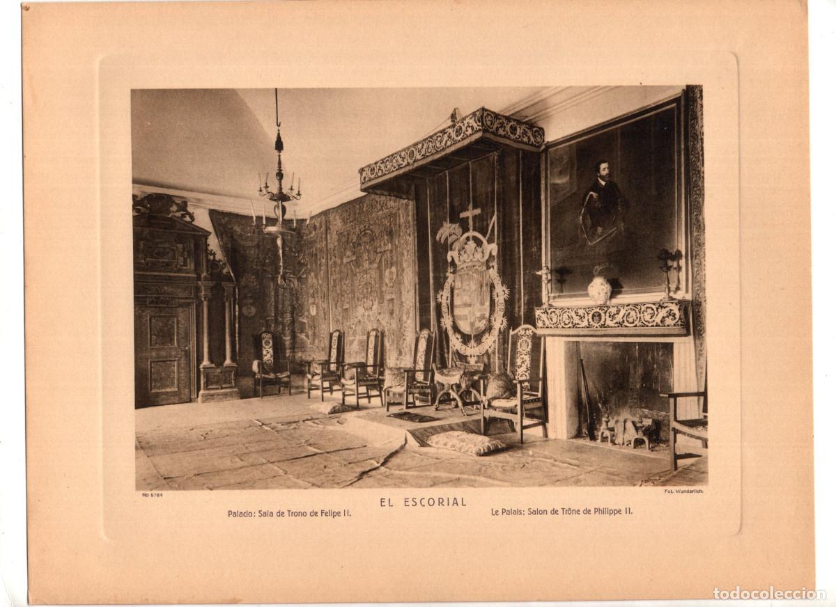 Arte: EL ESCORIAL.- PALACIO: SALA DE TRONO DE FELIPE II. 28,7X22,3. FOT. WUNDERLICH.