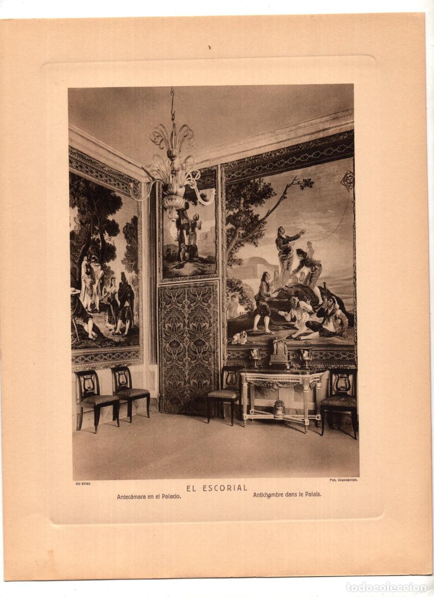 Arte: EL ESCORIAL.- ANTEC&Aacute;MARA EN EL PALACIO. 28,7X22,3. FOT. WUNDERLICH.