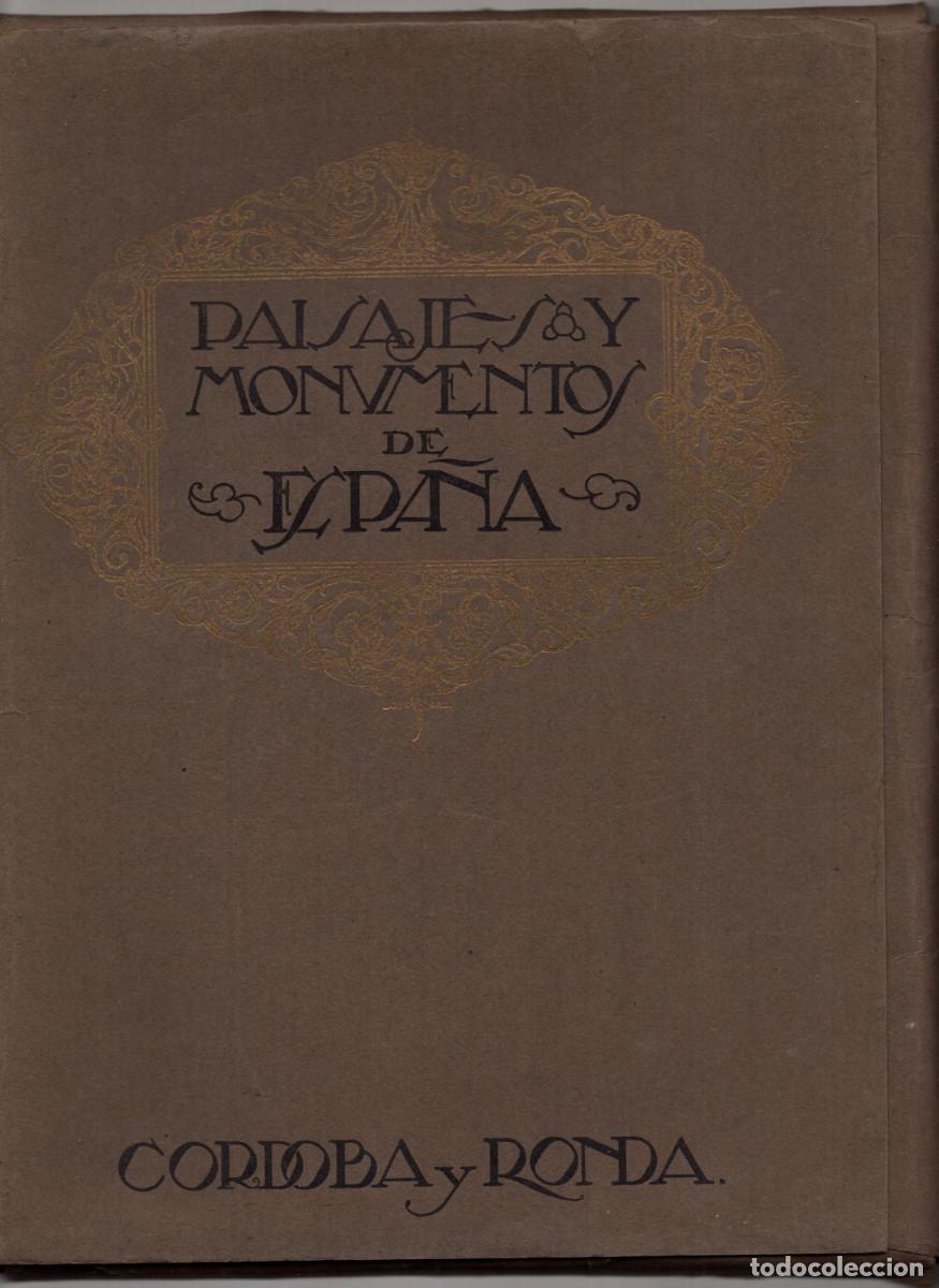 Arte: CARPETA DE PAISAJES Y MONUMENTOS DE ESPA&Ntilde;A C&Oacute;RDOBA Y RONDA. LIBRER&Iacute;A NACIONAL Y EXTRANJERA.