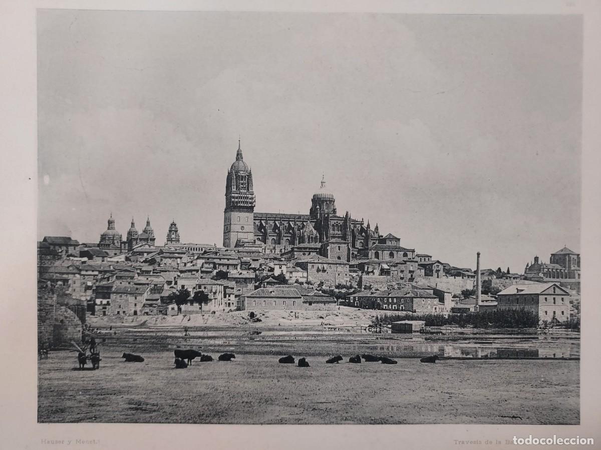 Arte: Fototipia a&ntilde;o 1891: SALAMANCA. VISTA GENERAL. Espa&ntilde;a Ilustrada. Hauser Menet. 32x25