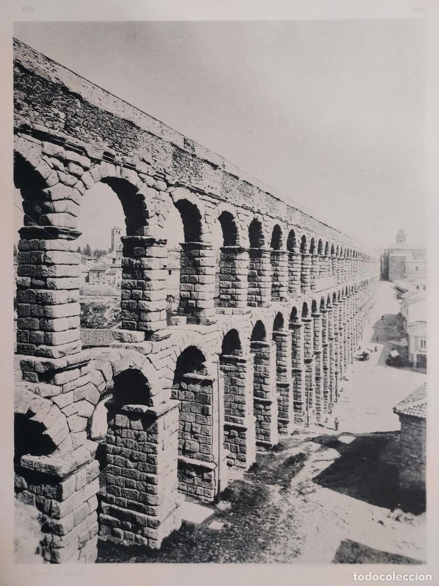 Arte: Fototipia a&ntilde;o 1891: SEGOVIA. EL ACUEDUCTO. Espa&ntilde;a Ilustrada. Hauser Menet. 32x25