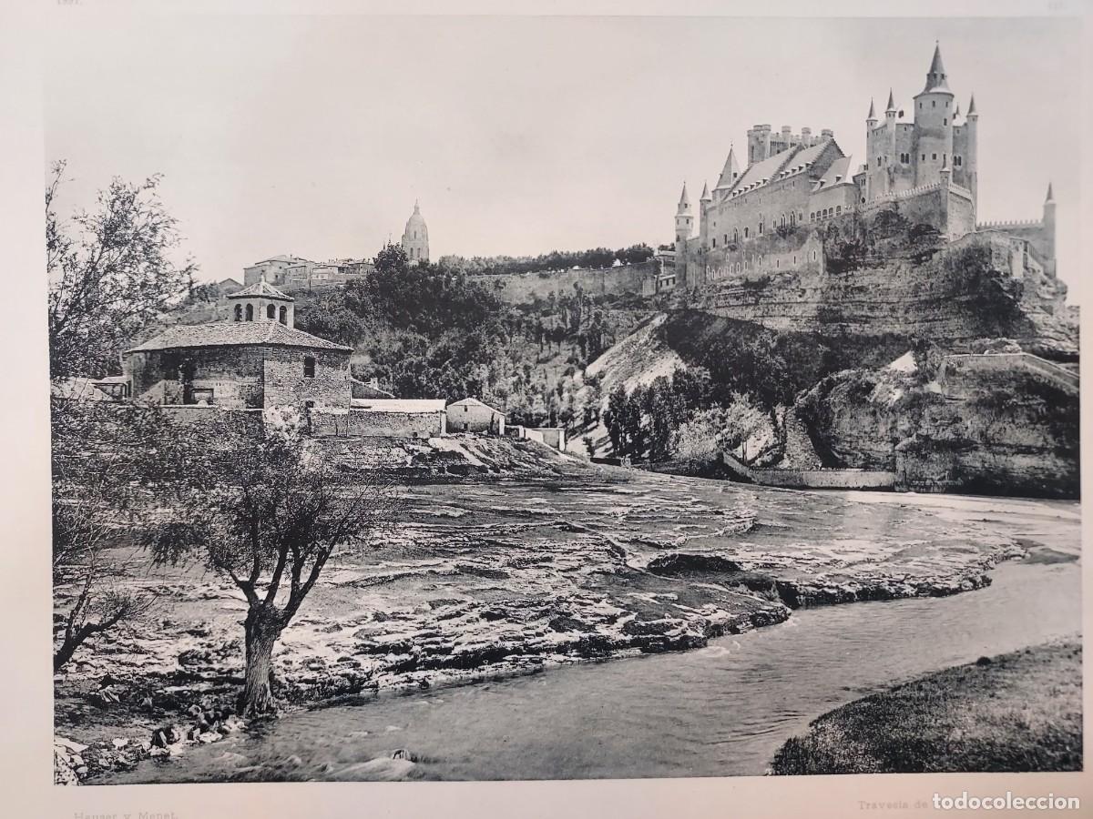 Arte: Fototipia a&ntilde;o 1891: SEGOVIA. EL ALCAZAR. Espa&ntilde;a Ilustrada. Hauser Menet. 32x25