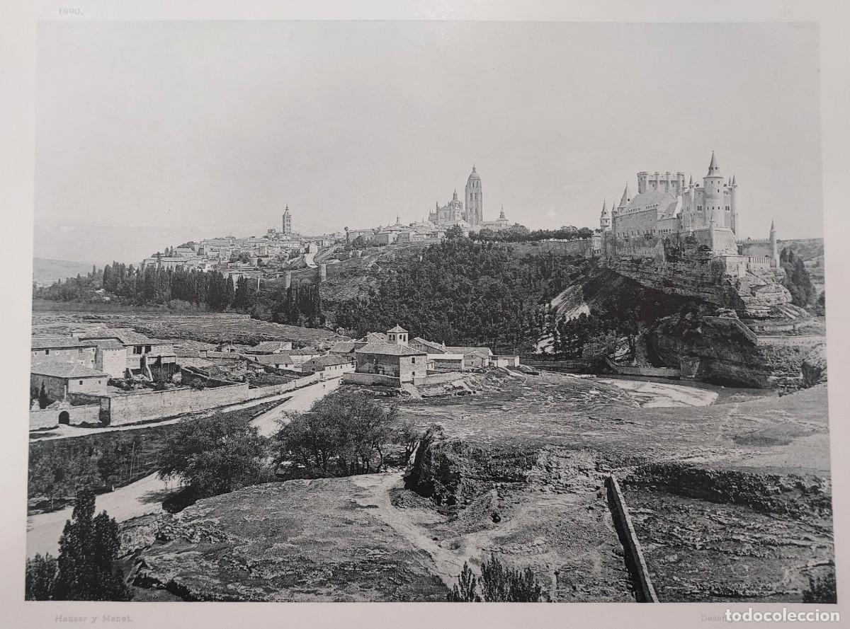 Arte: Fototipia a&ntilde;o 1890: SEGOVIA. VISTA GENERAL. Espa&ntilde;a Ilustrada. Hauser Menet. 32x25