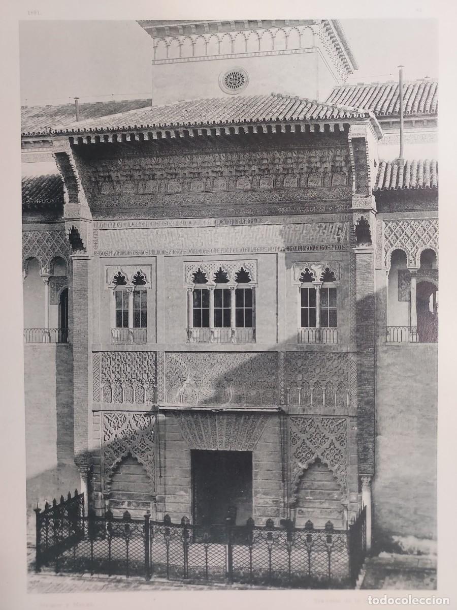 Arte: Fototipia a&ntilde;o 1891: SEVILLA. ALCAZAR: LA ENTRADA. Espa&ntilde;a Ilustrada. Hauser Menet. 32x25