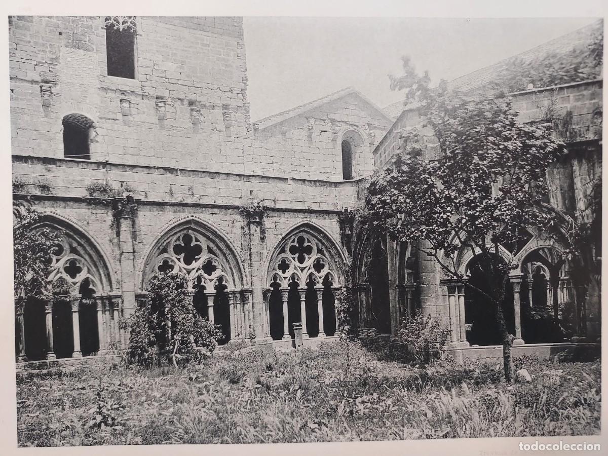 Arte: Fototipia a&ntilde;o 1892: TARRAGONA. MONASTERIO DE POBLET. EL PATIO. Espa&ntilde;a Ilustrada. Hauser Menet. 32x25