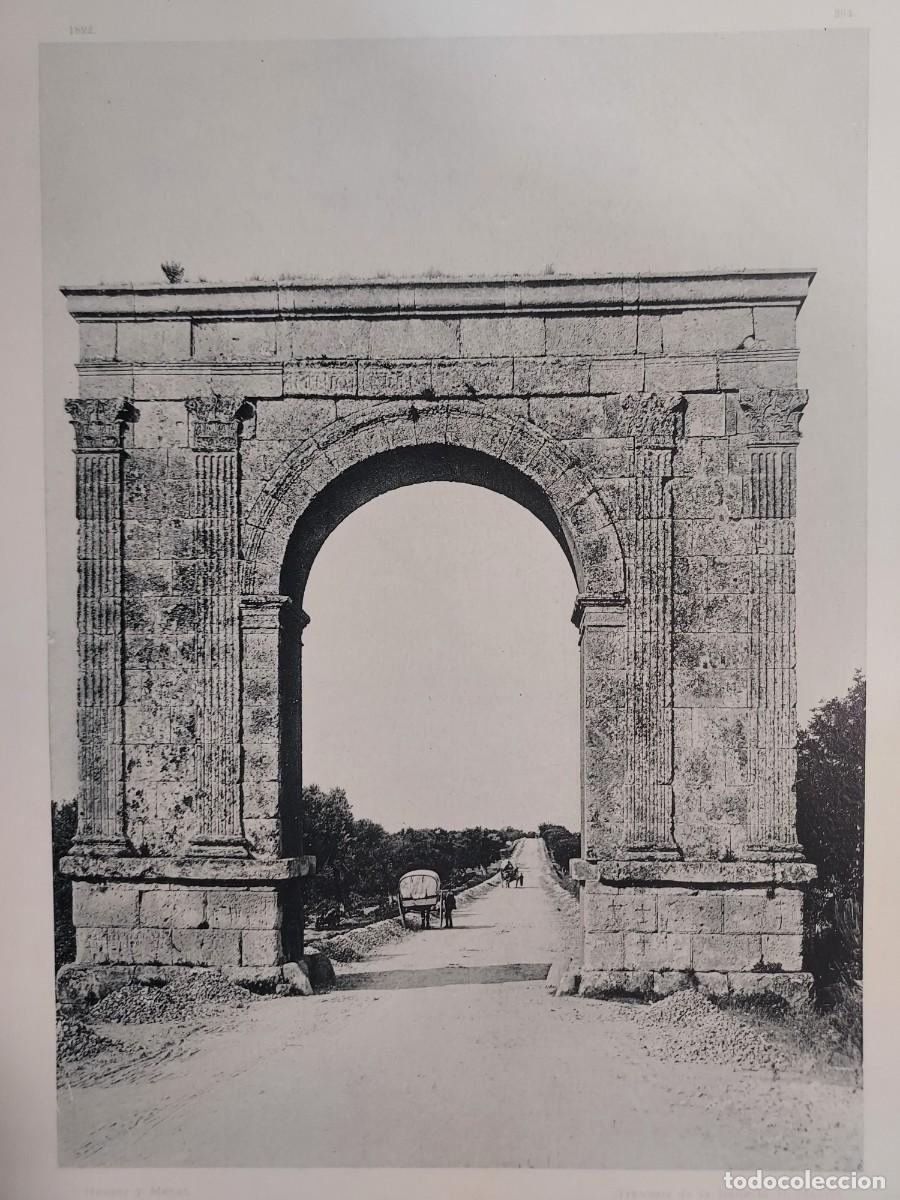 Arte: Fototipia a&ntilde;o 1892: TARRAGONA. EL ARCO DE BARA. Espa&ntilde;a Ilustrada. Hauser Menet. 32x25