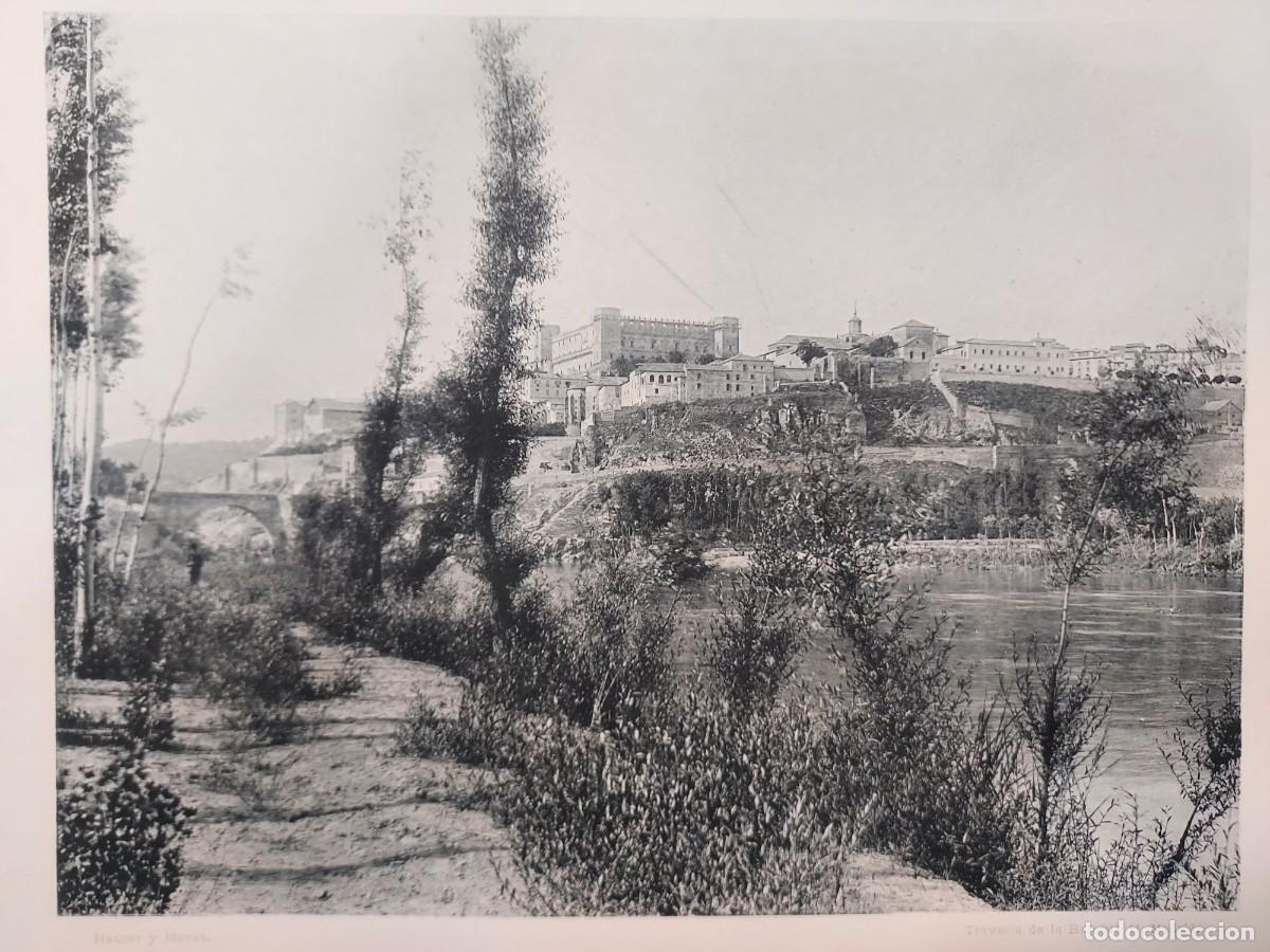 Arte: Fototipia a&ntilde;o 1891: TOLEDO. VISTA DESDE EL CAMPO DEL REY. Espa&ntilde;a Ilustrada. Hauser Menet. 32x25