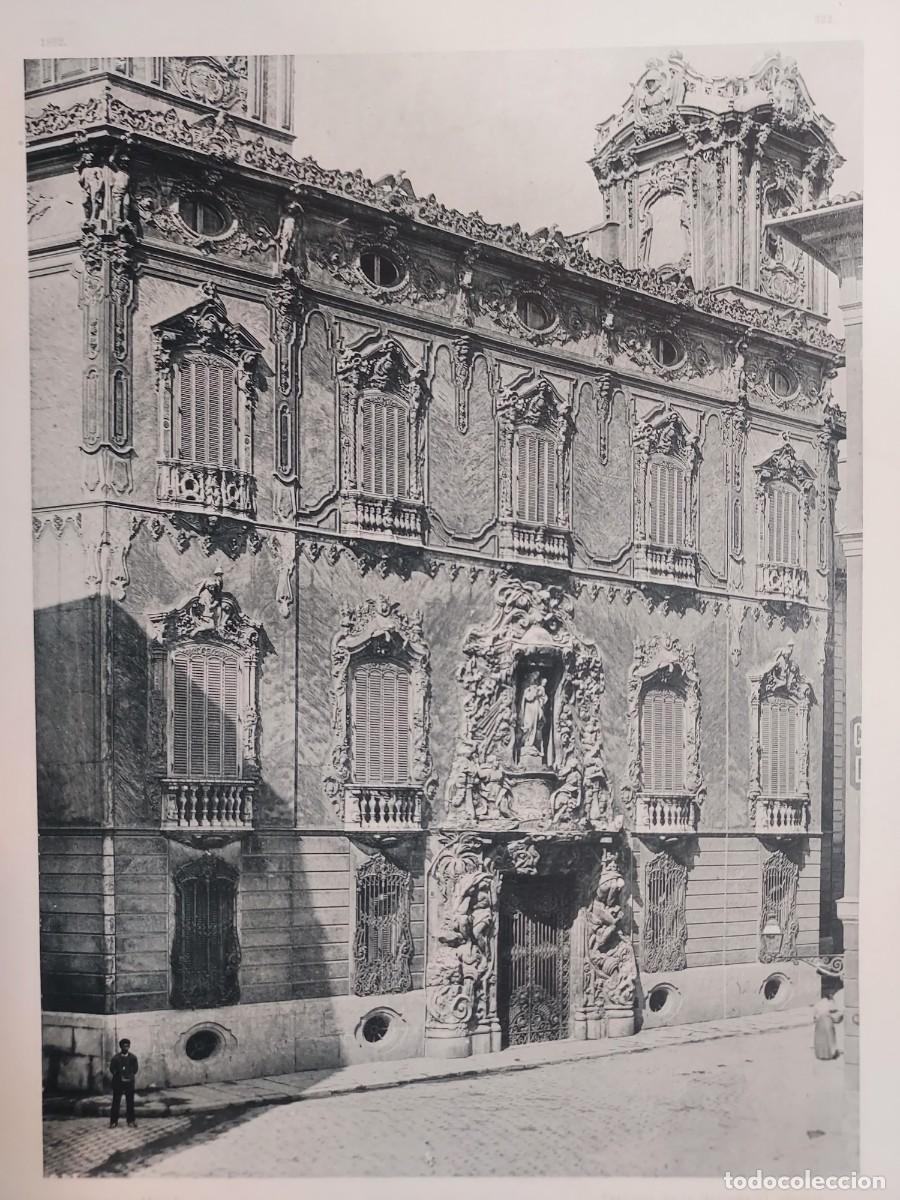 Arte: Fototipia a&ntilde;o 1892: VALENCIA. PALACIO DUQUE DOS AGUAS VISTA. Espa&ntilde;a Ilustrada. Hauser Menet. 32x25