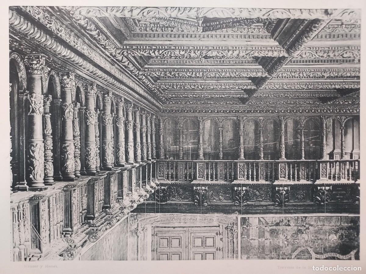 Arte: Fototipia a&ntilde;o 1892: VALENCIA. LA AUDIENCIA. SALA DE CORTES. Espa&ntilde;a Ilustrada. Hauser Menet. 32x25