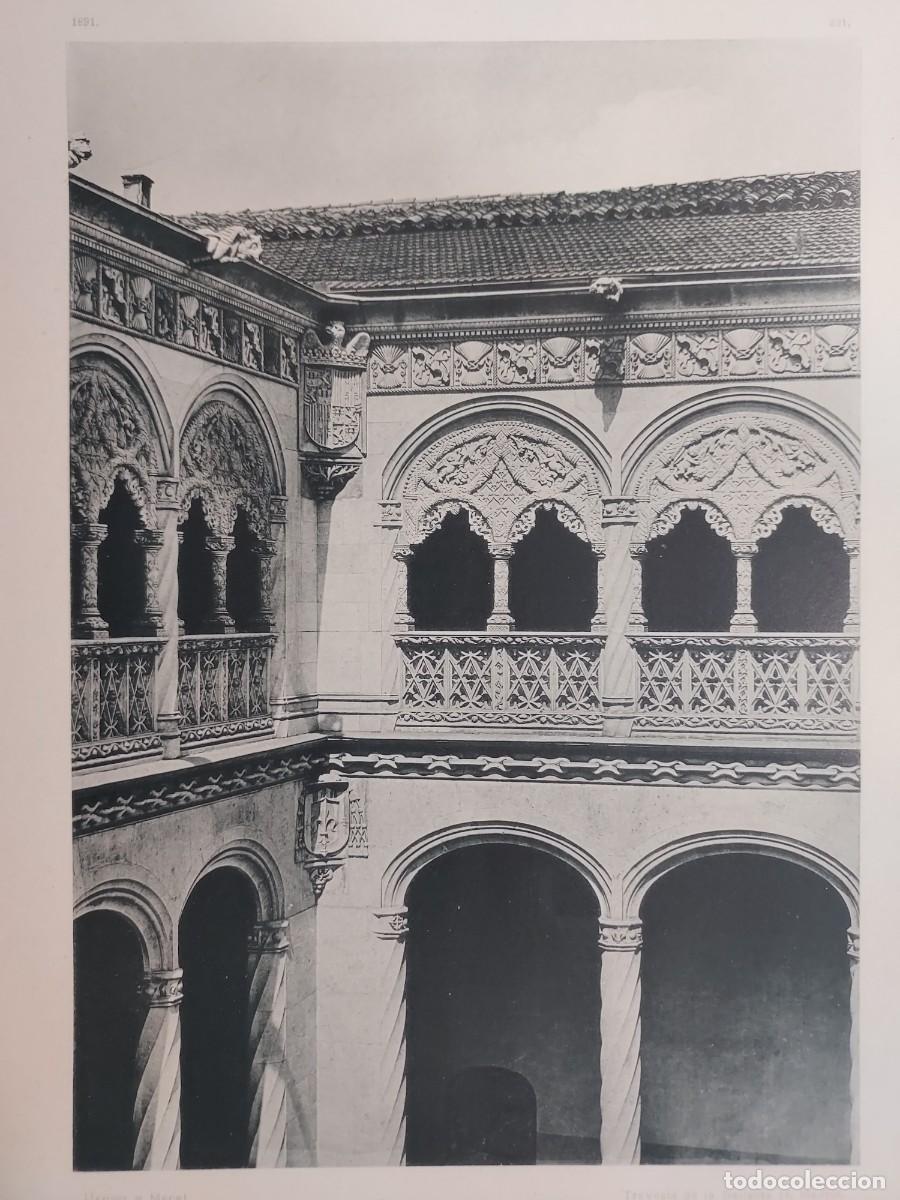 Arte: Fototipia a&ntilde;o 1891: VALLADOLID. PATIO DEL AYUNTAMIENTO. Espa&ntilde;a Ilustrada. Hauser Menet. 32x25