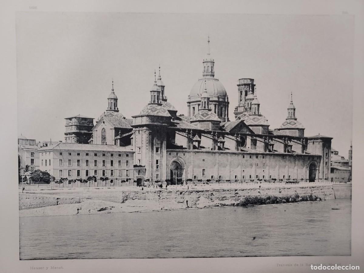 Arte: Fototipia a&ntilde;o 1892: ZARAGOZA. IGLESIA DE LA VIRGEN DEL PILAR. Espa&ntilde;a Ilustrada. Hauser Menet. 32x25