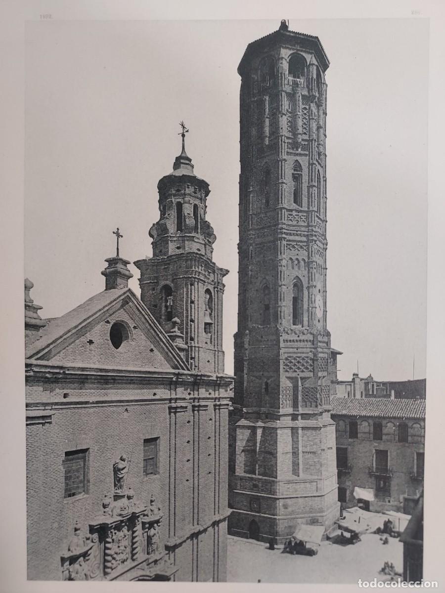 Arte: Fototipia a&ntilde;o 1892: ZARAGOZA. LA TORRE NUEVA. Espa&ntilde;a Ilustrada. Hauser Menet. 32x25